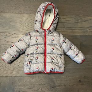 Gap Disney Minnie Mouse Sherpa lined jacket sz 3T
